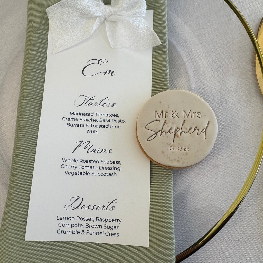 Wedding Personalised Biscuits
