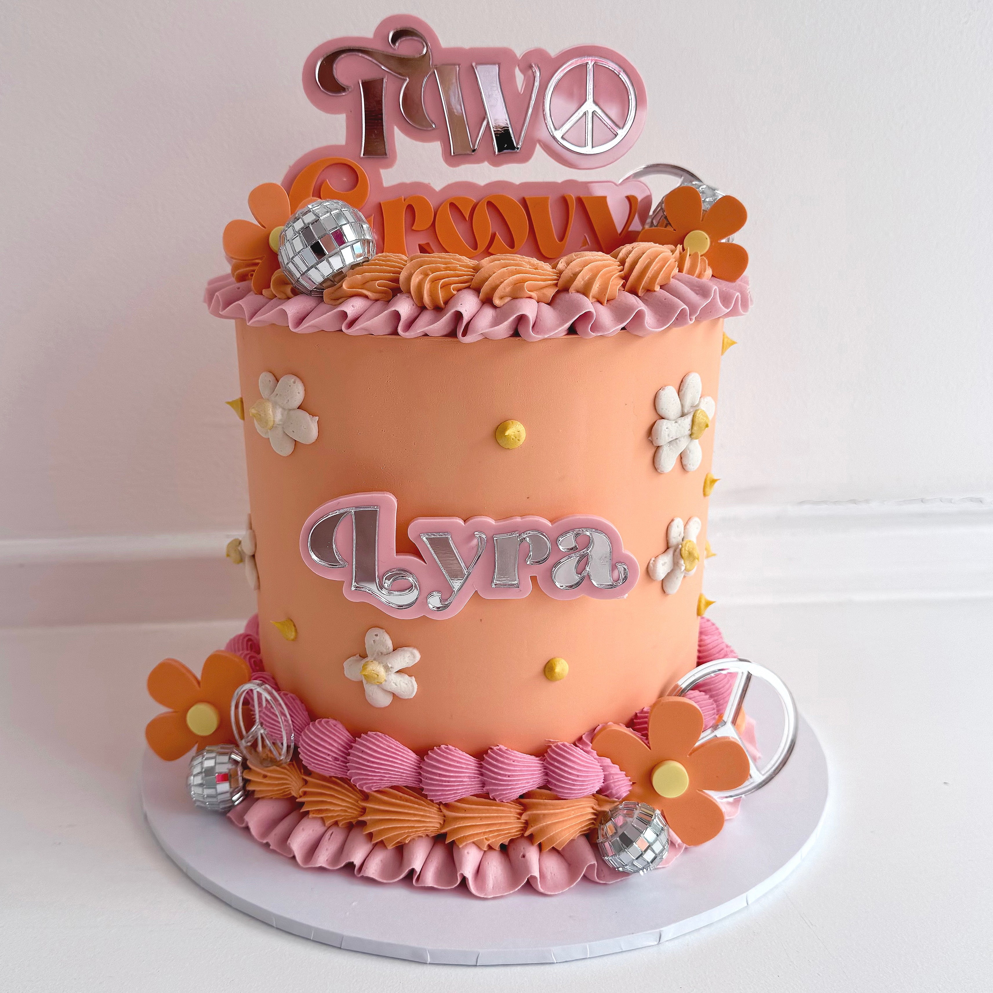 Groovy Birthday Cake