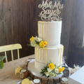 Semi Naked Drip Wedding Cake