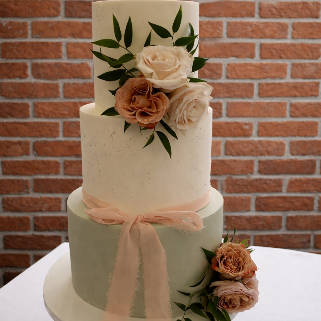 Colour Block Wedding Cake