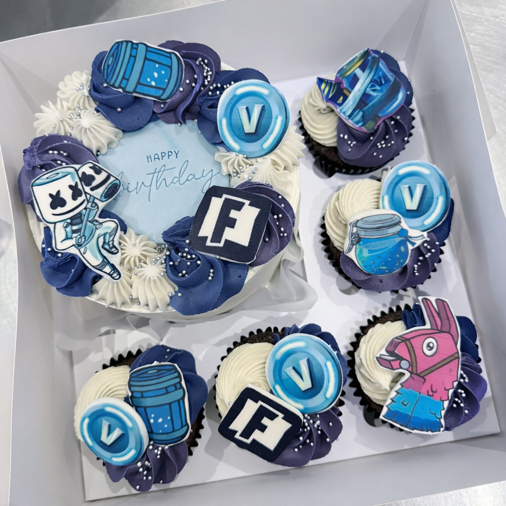 Fort Gaming Cake & Cupcake Box