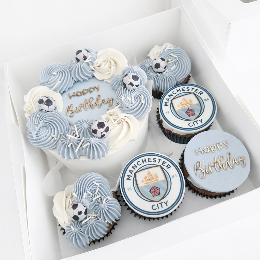 Football Team Cake and Cupcake Box