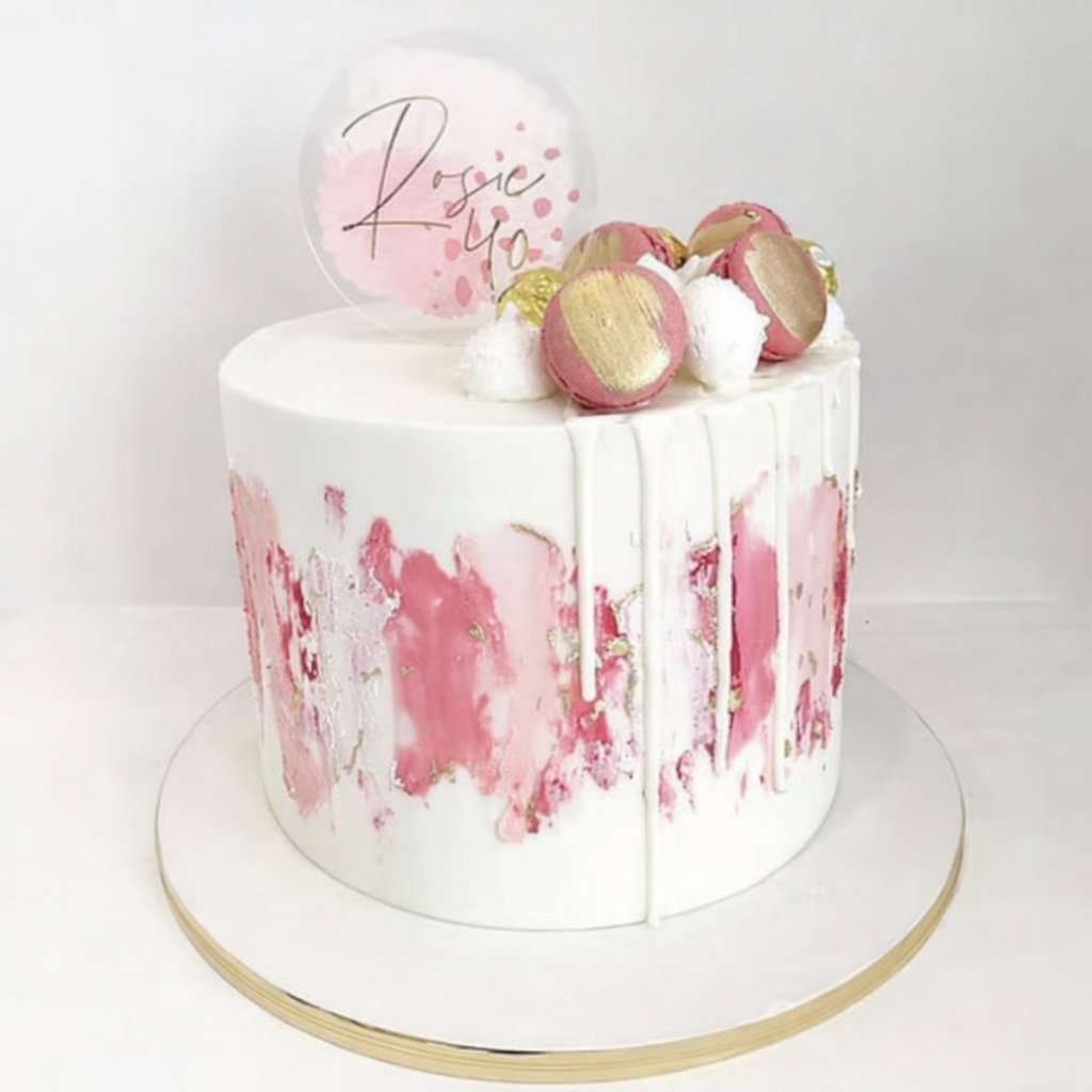 Macaron Colour Splash Cake