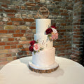 Marbled Initals Wedding Cake