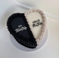 Half and Half Lambeth Heart Birthday Cake