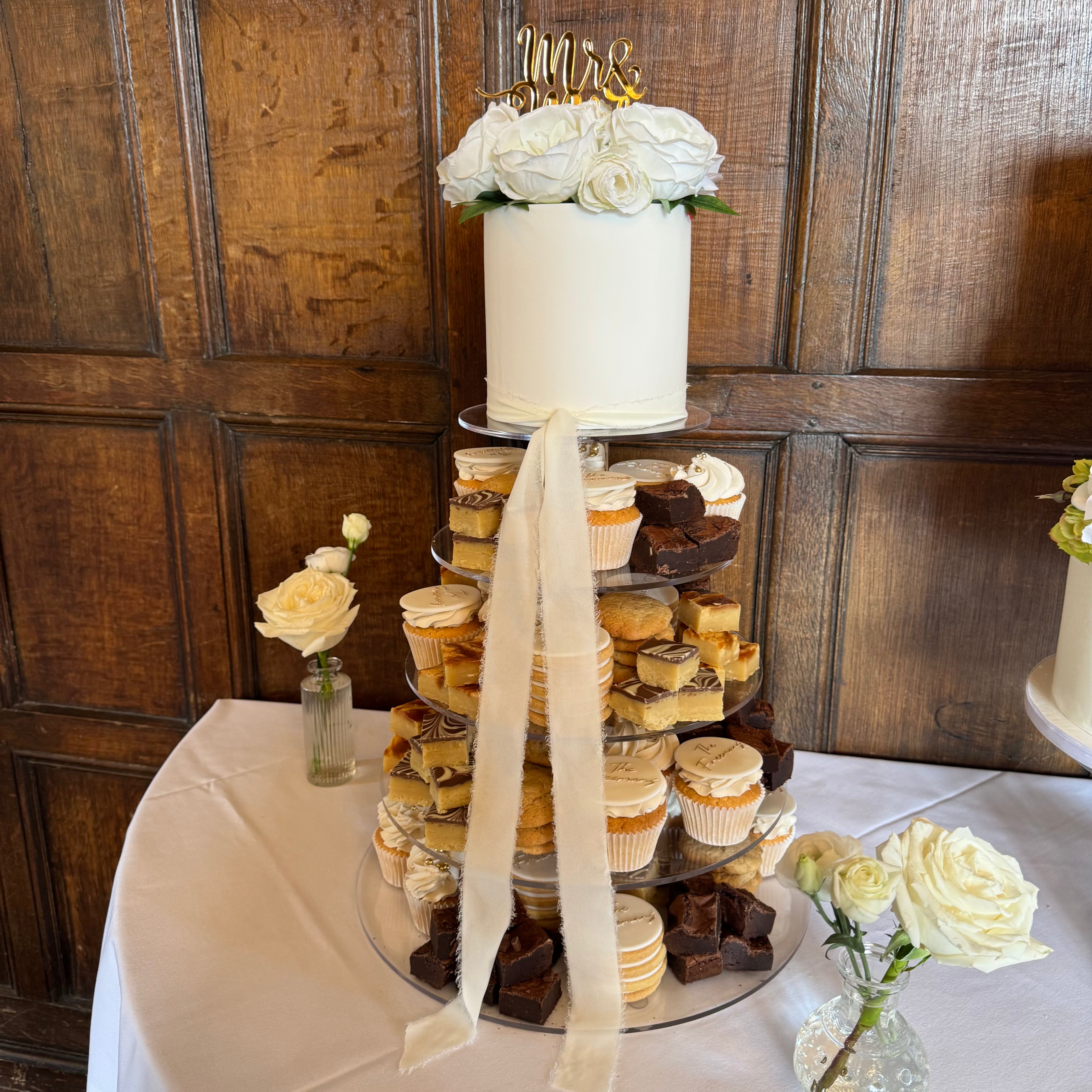 Topdeck Cake Wedding Cake Dessert Tower – Rebakers Cakes