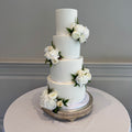 White Iced Wedding Cake