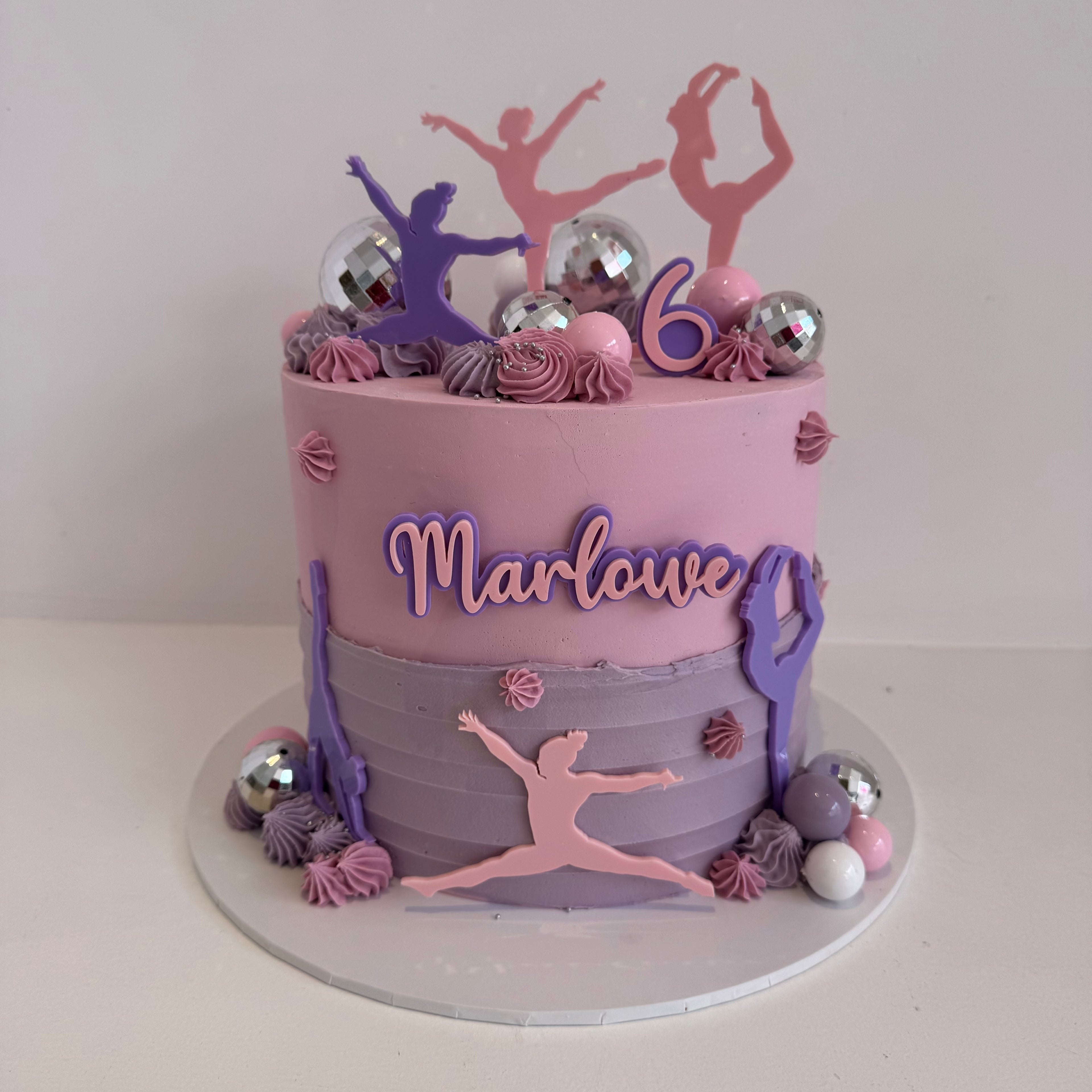 Gymnastics Birthday Cake