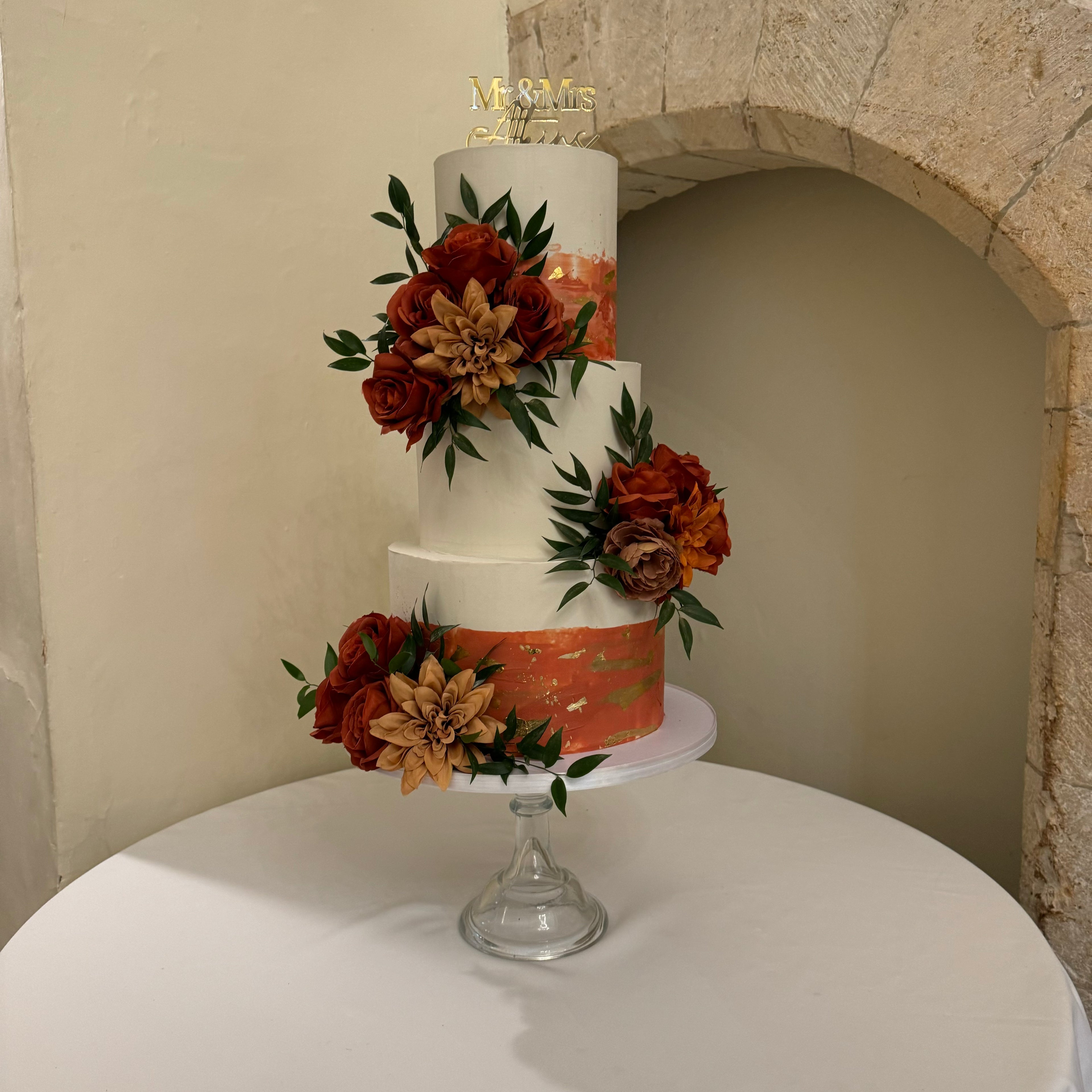 Watercolour Wedding Cake