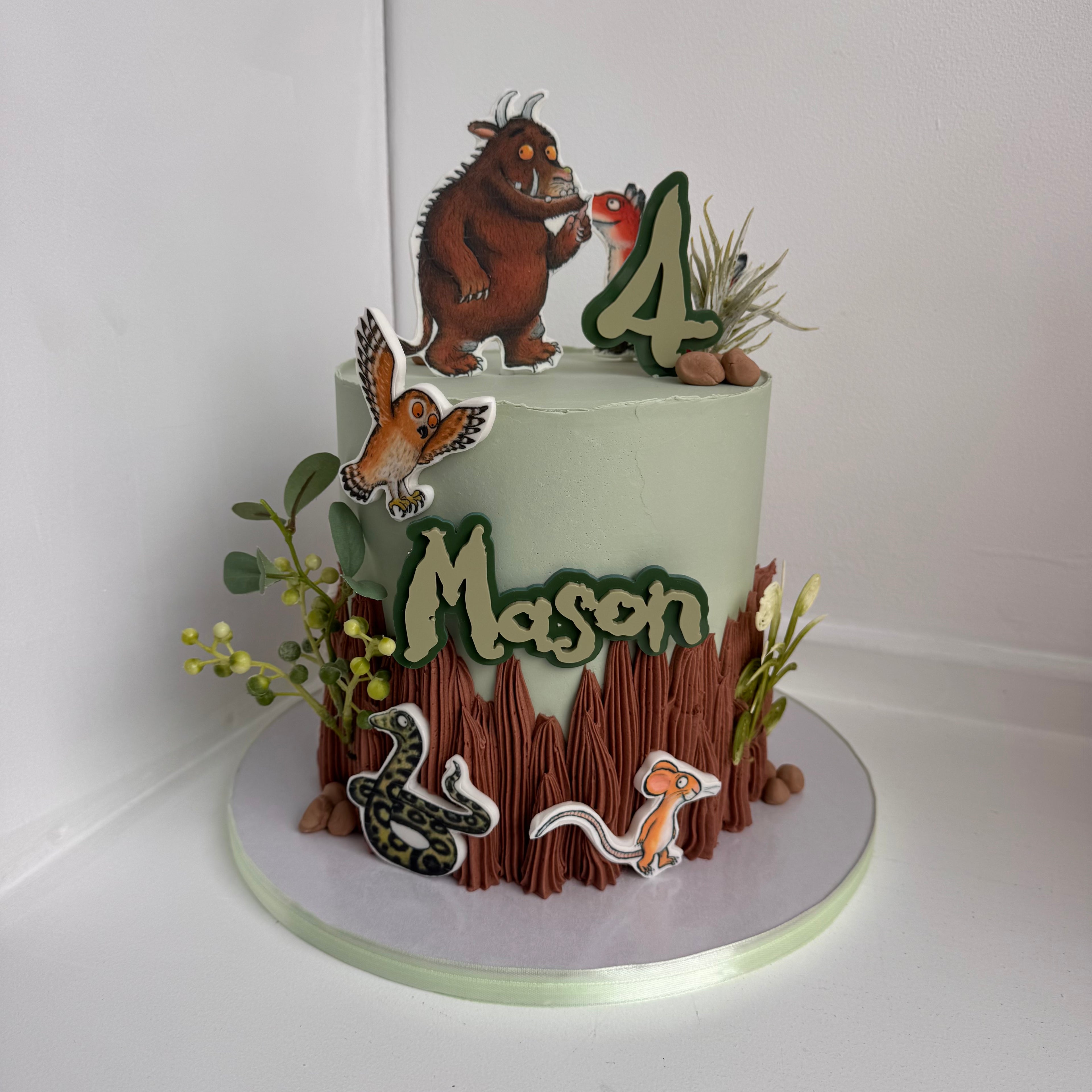 Woodland Characters Cake