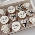 Bow Personalised Birthday Cupcakes