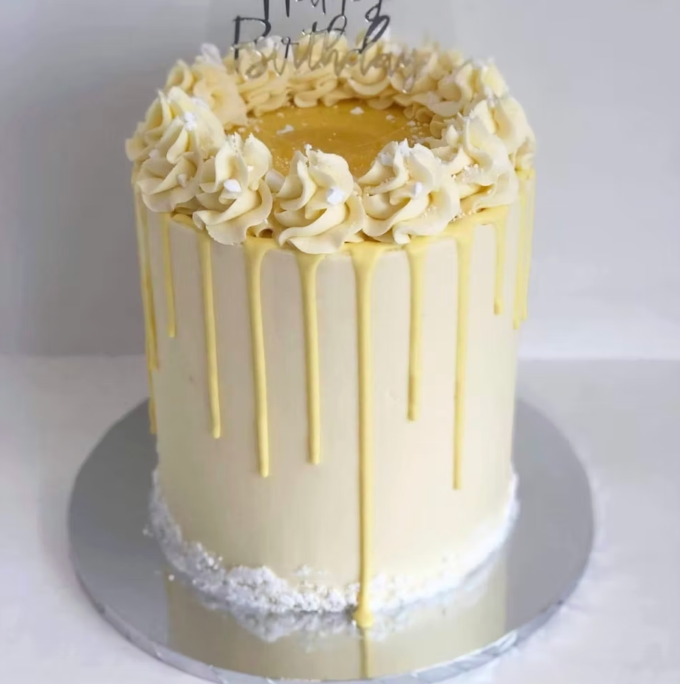 Lemon Drip Cake