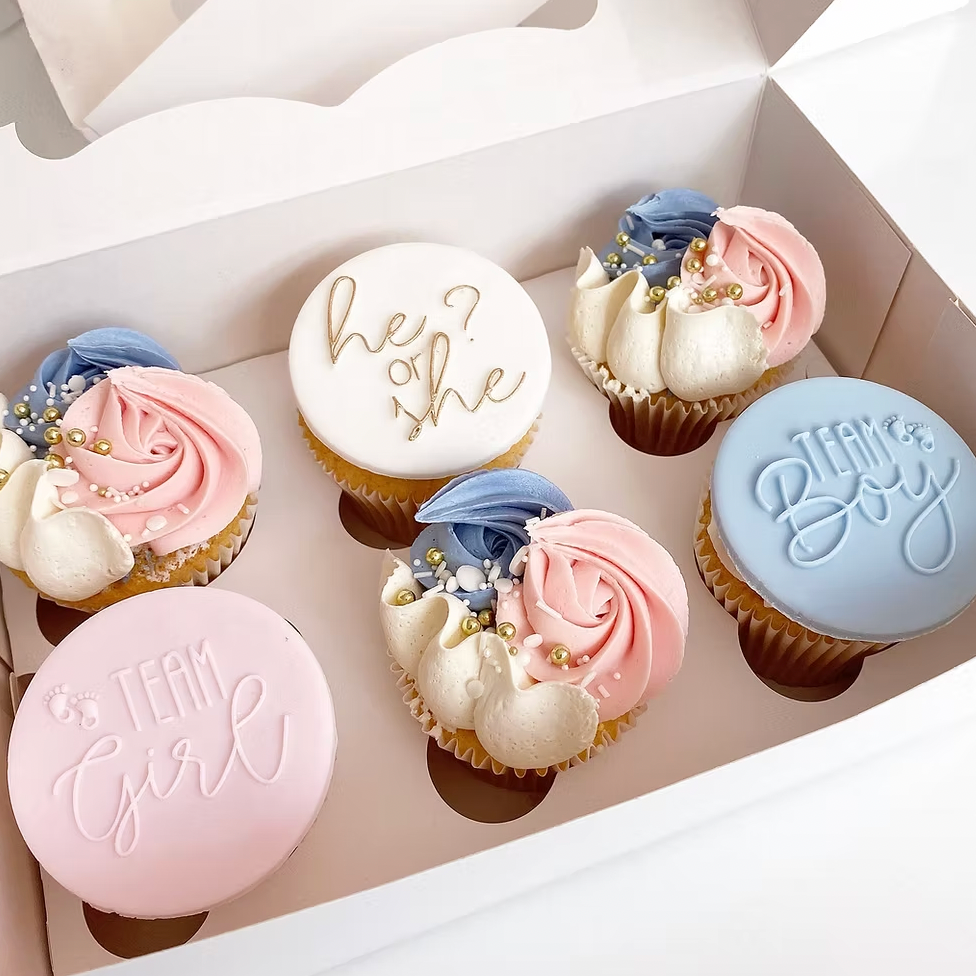 Gender Reveal Cupcakes