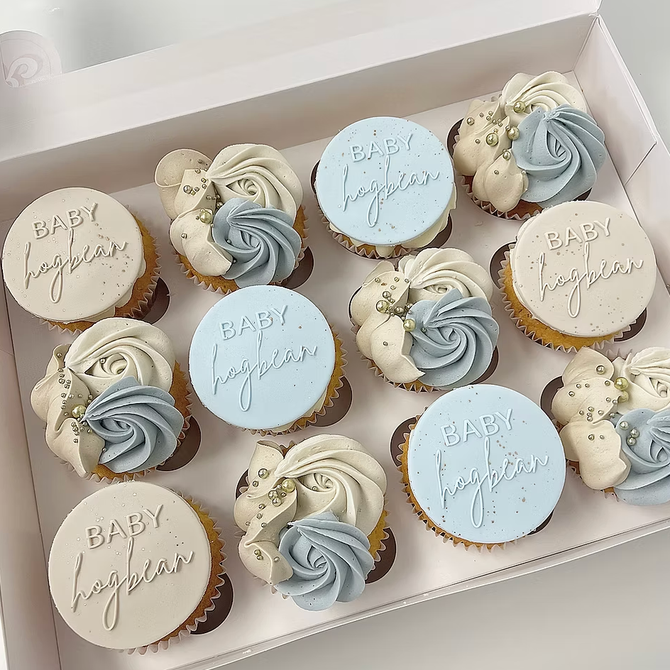 Personalised Baby Shower Cupcakes