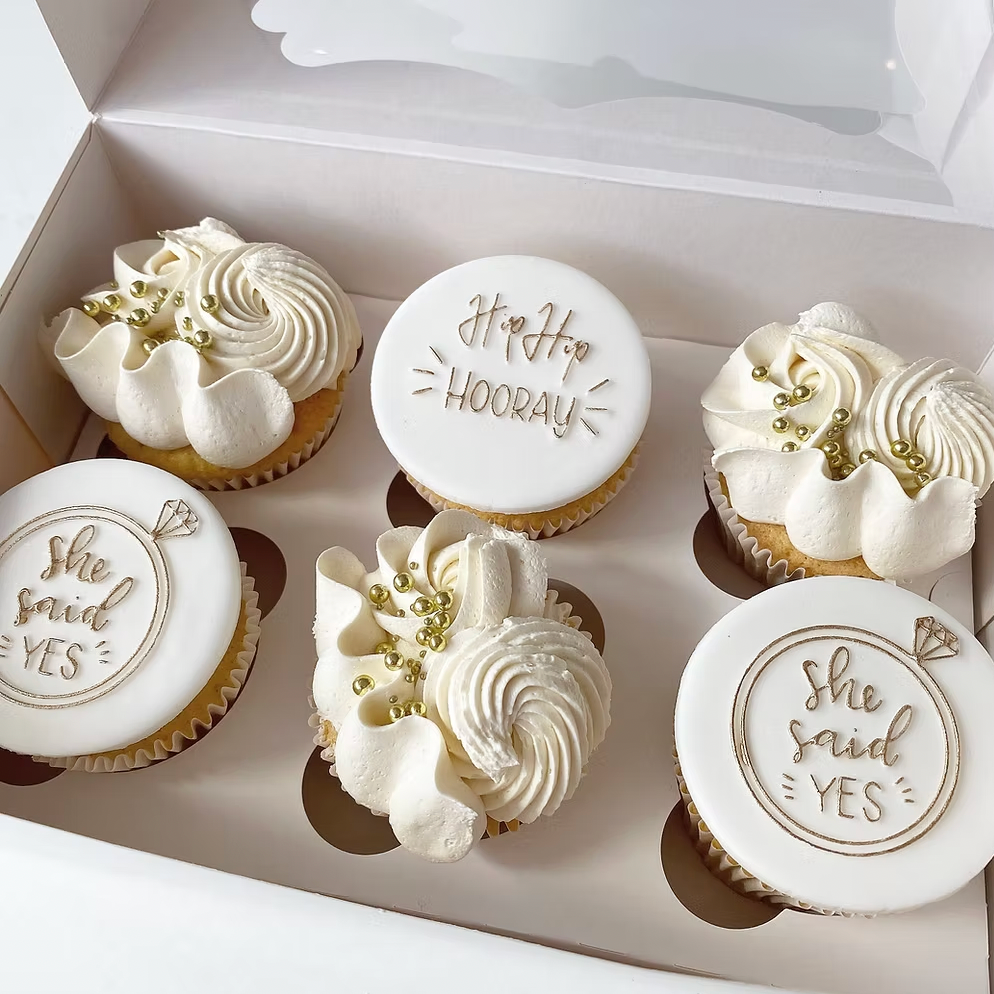 She Said Yes Cupcakes
