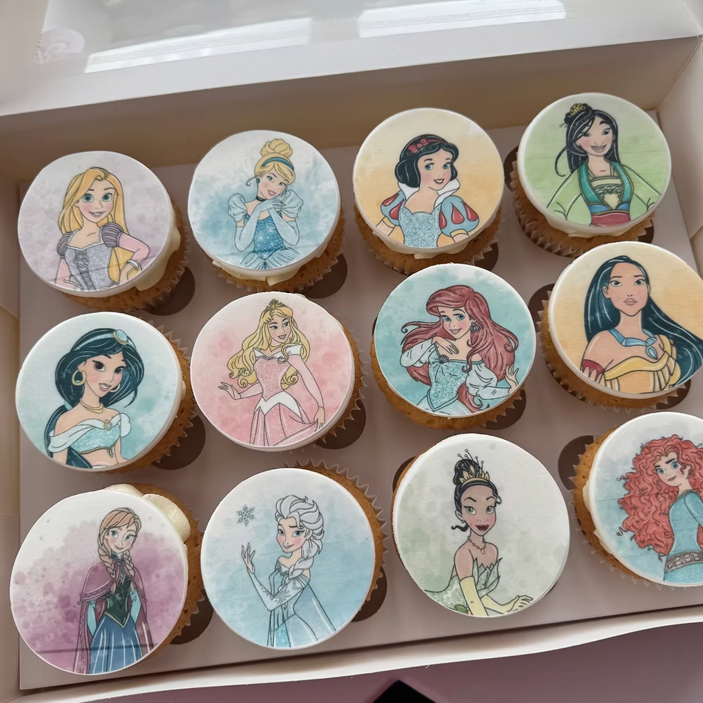 Princess Picture Cupcakes