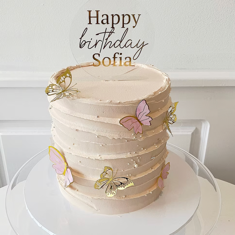 Textured Butterfly Cake