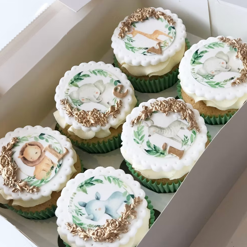 Framed Jungle Cupcakes