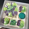 Superhero Cake and Cupcake Box