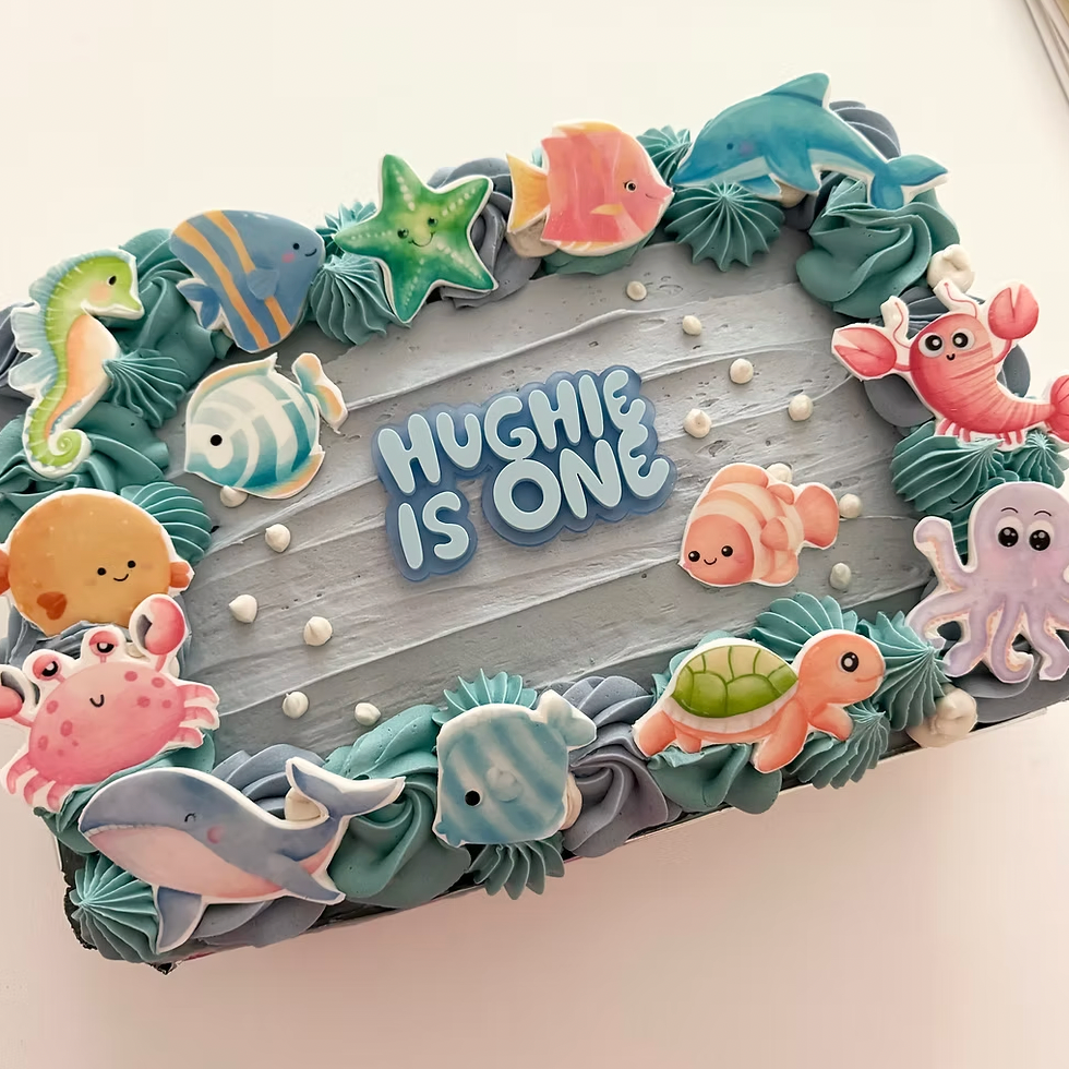 Under The Sea Tray Cake