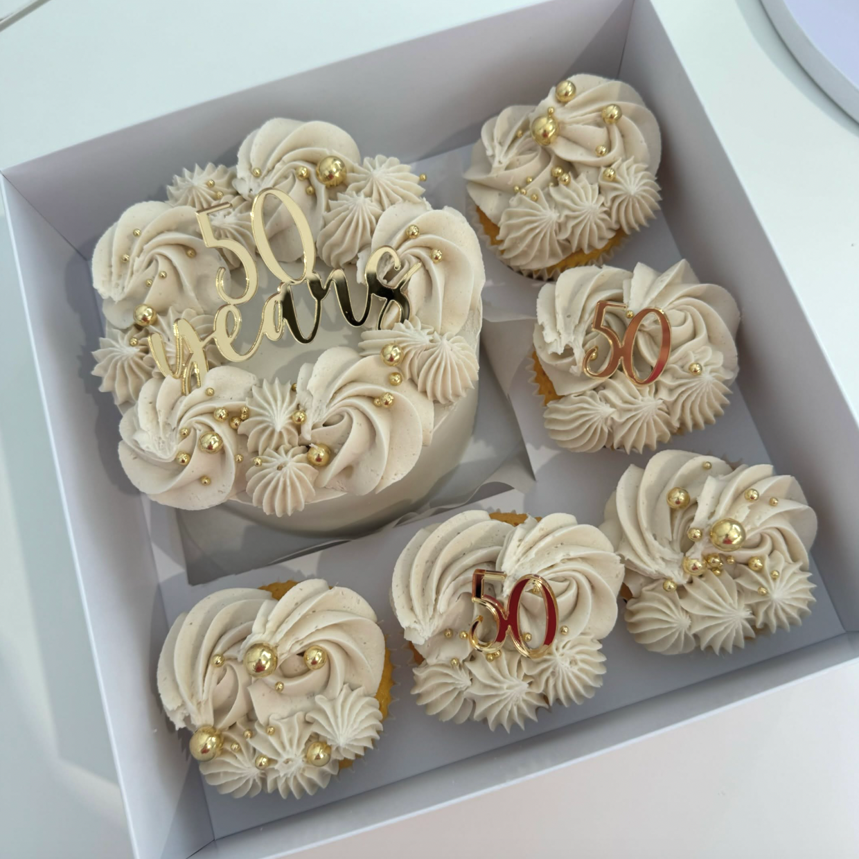 Anniversary Cake and Cupcake Box