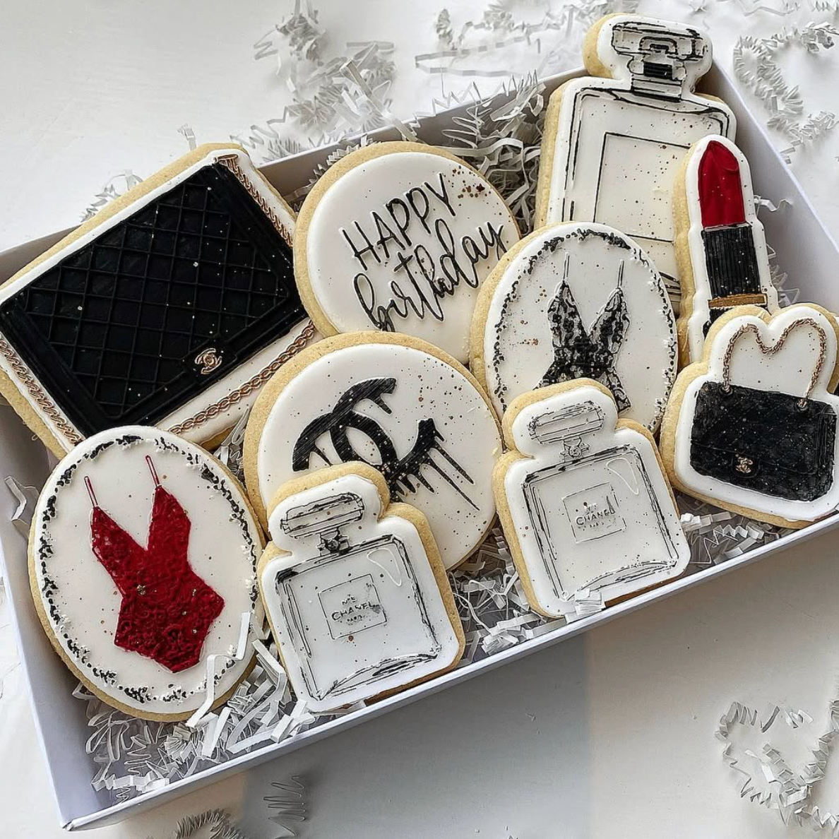 Glam Birthday Biscuits