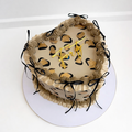 Leopard Heart Bow Cake